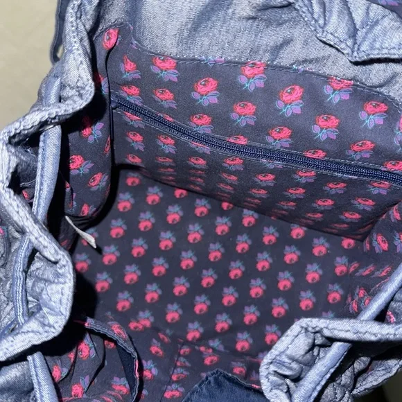 Vera Bradley Quilted mini Backpack w/ Wallet - Picture 4 of 7